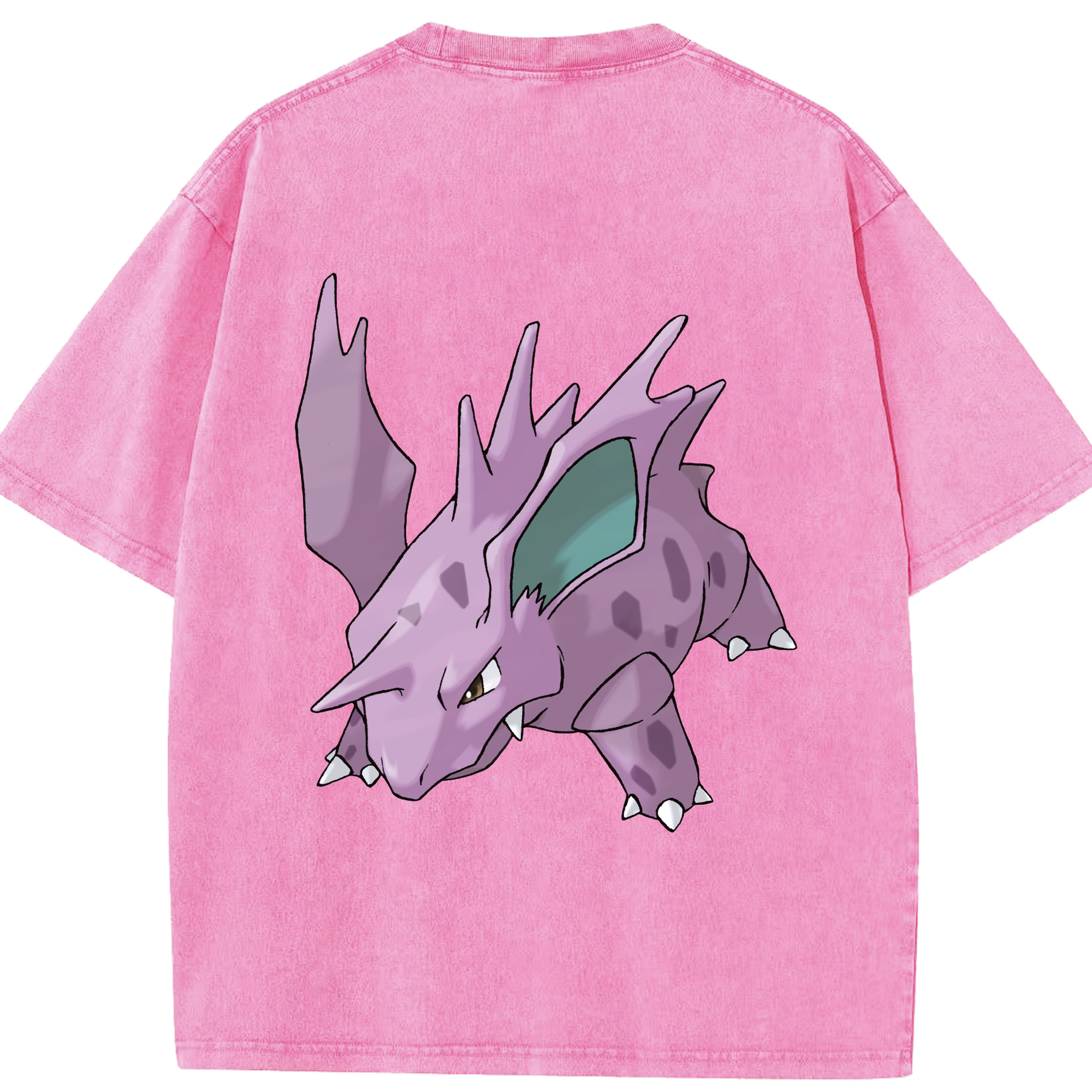 （画像用） ポケットモンスター Pokémon 綿100% ヴィンテージ風 半袖Tシャツ（背面プリント）